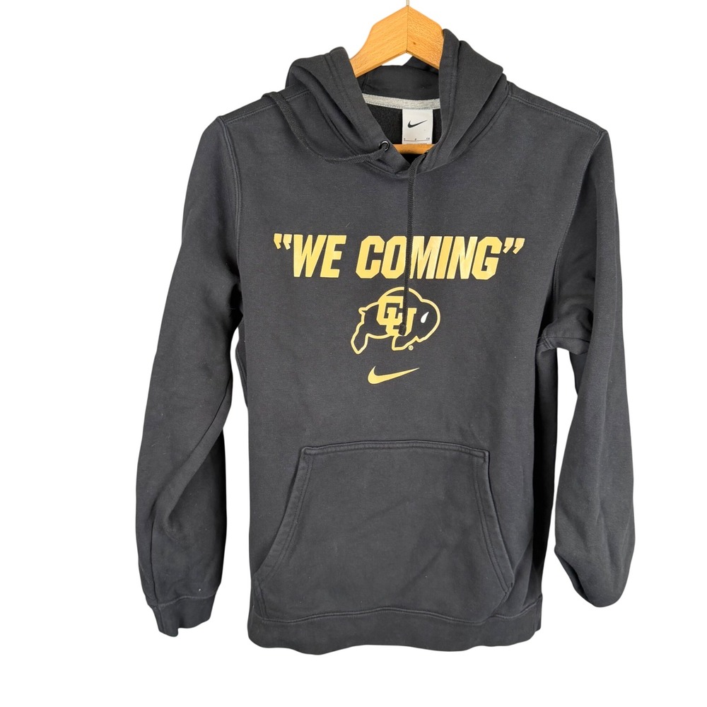 Nike Colorado Buffaloes We Coming Hoodie Black Gold CU Buffs Small